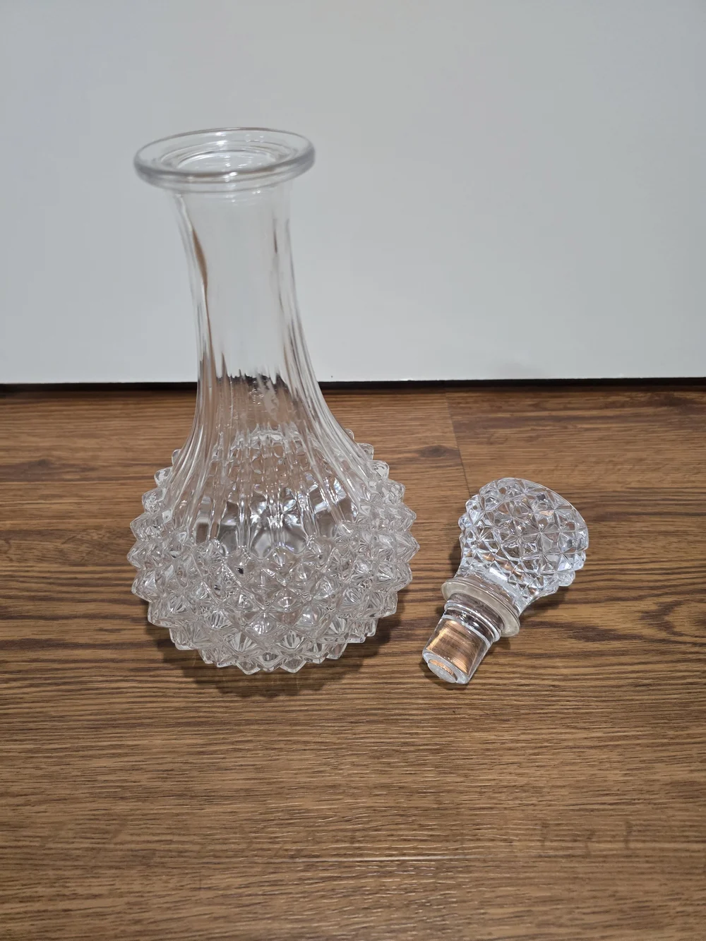 Vintage Cristal d'Arques France Longchamp Crystal Decanter & Stopper